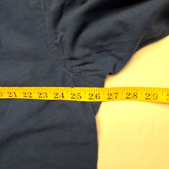 Ralph Lauren Polo Shirt Custom Fit Blue Button Down Long Sleeve XXL Mens - Picture 10 of 11